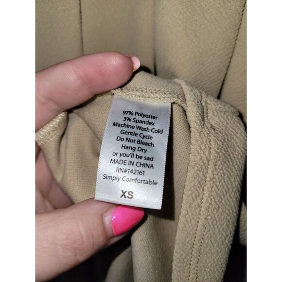 LulaRoe Amelia Womens XS Fit Flare Back Zip Colorblock Short Sleeve Knee Dress - Picture 9 of 15